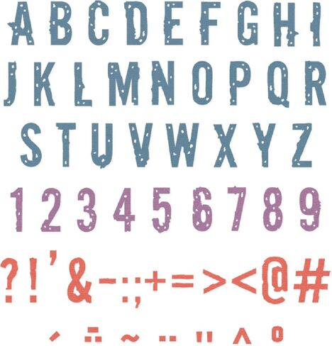 Sizzix Thinlits Die Set, Typography by Seth Apter, 43 Cutting Dies in Kuwait