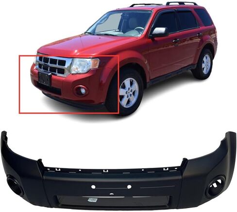 FitParts Compatible With Front Bumper Cover 2008 2009 2010 2011 2012 Ford Escape FO1000622 Hybrid Limited XLT Sport. Ready to paint. AL8Z17D957BPTM in Kuwait