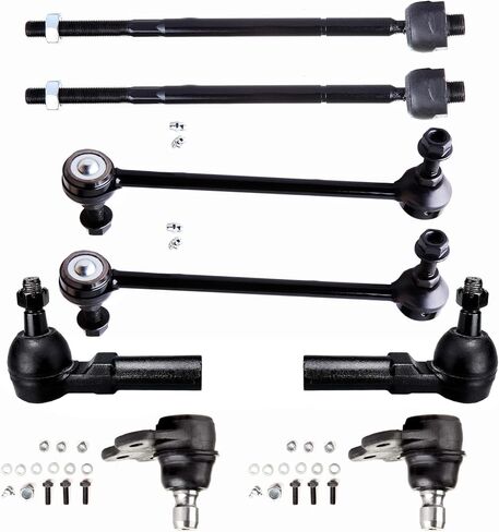 8pcs Front Sway Bar Links Outer Inner Tie Rods Kit Lower Ball Joints Fit For Saturn L100 L200 L300 For Saturn LS LS1 LS2 For Saturn LW1 LW2 LW200 LW300 in Saudi Arabia