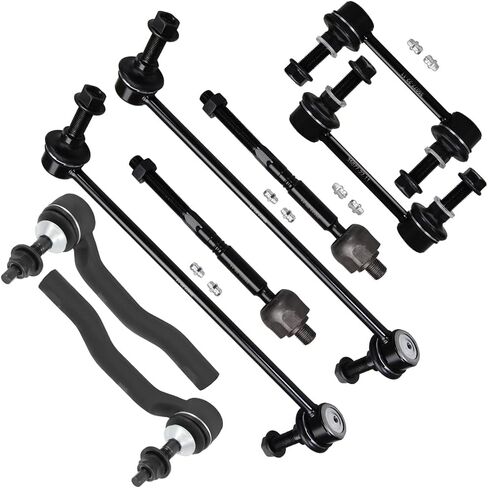 8PCS ASTOU Front Suspension Kit fit for 2015-2018 for Ford Edge 2013-2018 for Ford Fusion 2016-2018 for Lincoln MKX 2013-2018 for Lincoln MKZ Front Outer Inner Tie Rod Ends Sway Bar Links in Kuwait