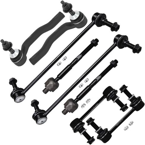 8PCS ASTOU Front Suspension Kit fit for 2015-2018 for Ford Edge 2013-2018 for Ford Fusion 2016-2018 for Lincoln MKX 2013-2018 for Lincoln MKZ Front Outer Inner Tie Rod Ends Sway Bar Links in Kuwait