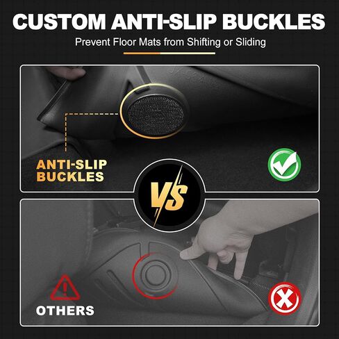 All Weather Floor Mats Fit for Honda Accord Sedan 2017 2016 2015 2014 2013, AOMSAZTO Rubber Floor Liners for Accord Sedans 1st & 2nd Row All-Round Protection (Not for Coupe) in Kuwait
