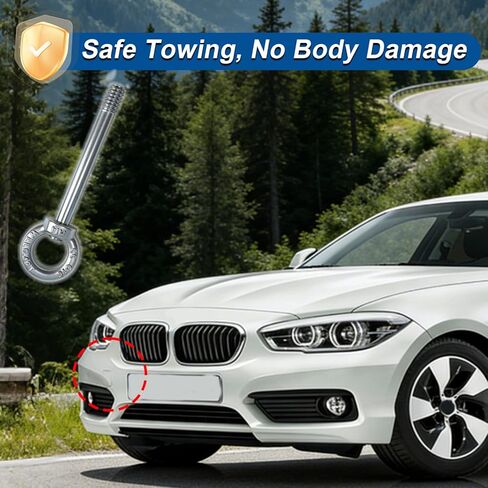 Engine Tow Hook Tractive Front Tow Hook Towing Eye Hook Compatible with BMW 1 3 5 7 Series X1 X3 X5 X6 N20 N46 N52 N54 N55 in Saudi Arabia
