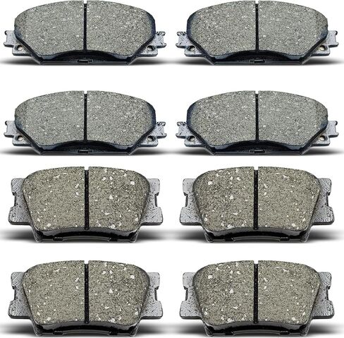 Front Rear Ceramic Brake Pads 8 Pieces Set fit for 2010-2012 Lexus HS250h,for 2006-2012 TOYOTA RAV4,for 2013-2018 TOYOTA RAV4 LE in Saudi Arabia