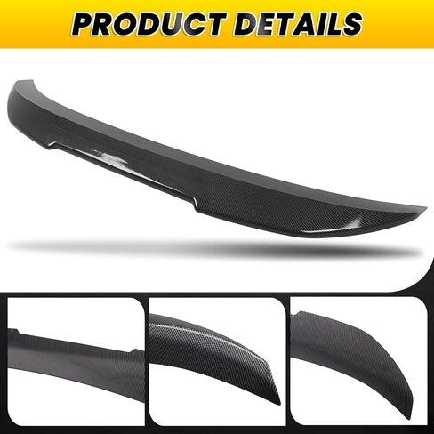 Trunk Spoiler PSM-Style Compatible with 2013-2018 3 Series F30 Sedan F80 M3 Sedan Gloss Black in Saudi Arabia