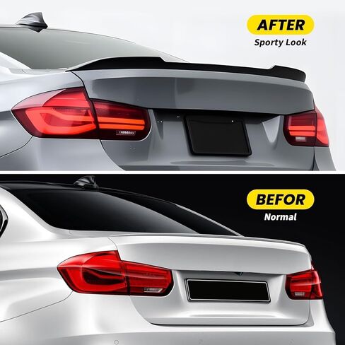 Trunk Spoiler PSM-Style Compatible with 2013-2018 3 Series F30 Sedan F80 M3 Sedan Gloss Black in Saudi Arabia