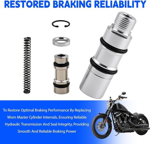 مجموعة إعادة بناء أسطوانة الفرامل الخلفية الرئيسية 42382-87 بديلة متوافقة مع Harley Softail Dyna FXR Electra Glide Road King Sportster، طقم إصلاح الفرامل الخلفية DS-195059 in Kuwait