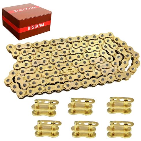 Gold 415H-110L Chain with Connecting Master Link for 49cc 60cc 66cc 80cc 2-Stroke Engine Motor Motorized Bicycle Bike Minibike in Kuwait