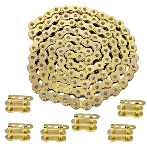 Gold 415H-110L Chain with Connecting Master Link for 49cc 60cc 66cc 80cc 2-Stroke Engine Motor Motorized Bicycle Bike Minibike in Kuwait