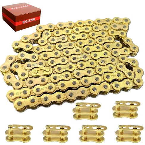 Gold 415H-110L Chain with Connecting Master Link for 49cc 60cc 66cc 80cc 2-Stroke Engine Motor Motorized Bicycle Bike Minibike in Kuwait