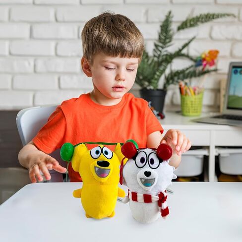 Tyler and Snowi Snuggle Bundle Plush Set – Soft Stuffed Animal Plushies, Tyler and Snowi Plush Toy, Cute Cuddly Character Plush Gift Set for Kids and Fans in Saudi Arabia