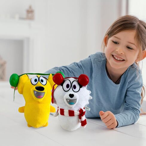 Tyler and Snowi Snuggle Bundle Plush Set – Soft Stuffed Animal Plushies, Tyler and Snowi Plush Toy, Cute Cuddly Character Plush Gift Set for Kids and Fans in Saudi Arabia