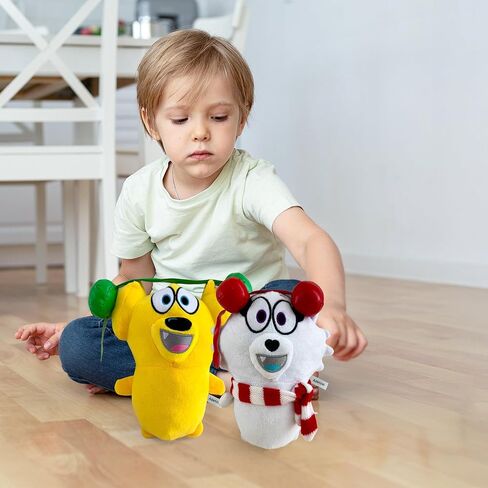 Tyler and Snowi Snuggle Bundle Plush Set – Soft Stuffed Animal Plushies, Tyler and Snowi Plush Toy, Cute Cuddly Character Plush Gift Set for Kids and Fans in Saudi Arabia