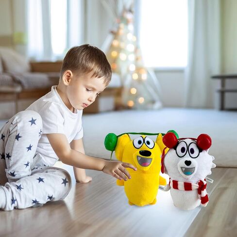 Tyler and Snowi Snuggle Bundle Plush Set – Soft Stuffed Animal Plushies, Tyler and Snowi Plush Toy, Cute Cuddly Character Plush Gift Set for Kids and Fans in Saudi Arabia