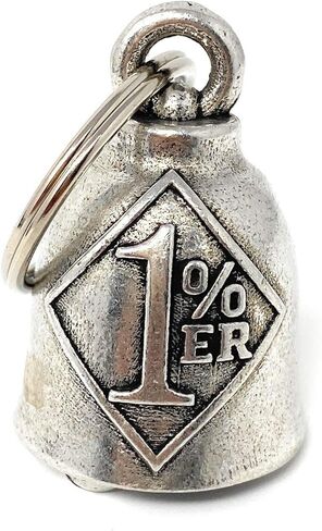 One Percenter Motorcycle Biker Bell Accessory or Key Chain for Luck in Kuwait
