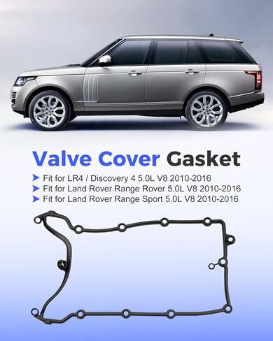 Valve Cover Rocker Gasket Kit Fit for Land Rover LR4/ Discovery 4 5.0L V8, Fit for Range Rover 5.0L V8, Fit for Range Sport 5.0L V8 2010-2016, Replace LR010882, LR010789, ROV0087 in Kuwait