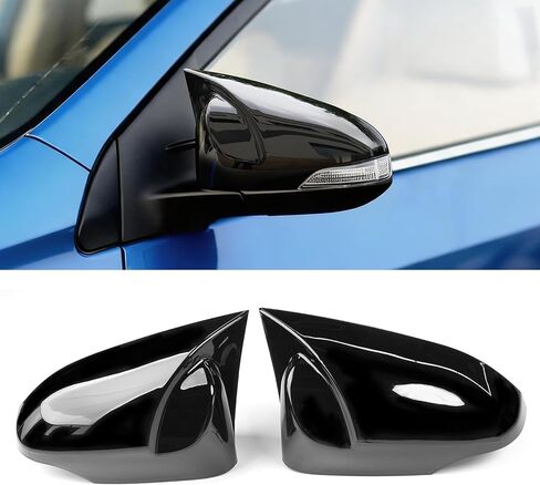 زوج واحد من Yumzeco متوافق مع غطاء مرآة Toyota Corolla Ox Horn 2014-2018/Camry 2013-2017/Venza 2013-2015، غطاء مرآة LH & RH لسيارة Toyota مع فتحة خفيفة من ألياف الكربون in Kuwait