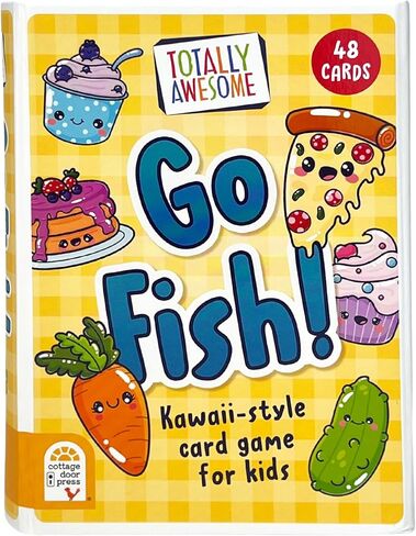 Cottage Door Press Totally Awesome Go Fish Kawaii Card Game for Kids with 48 Adorable Food Character Cards for 2 to 4 Players in Saudi Arabia