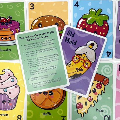 Cottage Door Press Totally Awesome Go Fish Kawaii Card Game for Kids with 48 Adorable Food Character Cards for 2 to 4 Players in Saudi Arabia