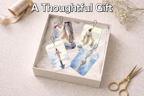 Christian Car Air Freshener, Jesus Bible Verse Car Accessories For Women Man, 4Pcs Hanging Air Freshener For Vehicle Closet Bathroom Office Books, Gifts For Drivers Friend Colleague(A14) in Saudi Arabia
