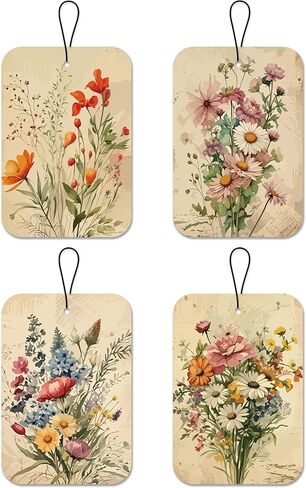 Christian Car Air Freshener, Jesus Bible Verse Car Accessories For Women Man, 4Pcs Hanging Air Freshener For Vehicle Closet Bathroom Office Books, Gifts For Drivers Friend Colleague(A14) in Saudi Arabia