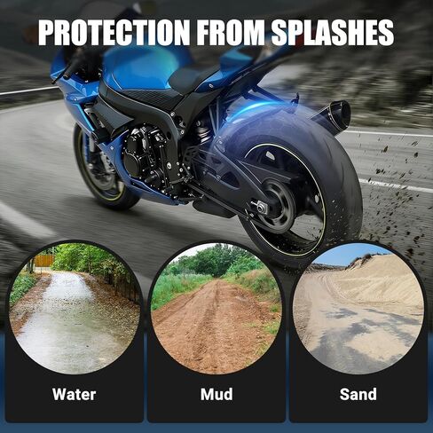 Motorcycle Rear Fender Mudguard Fits for 2011-2025 GSXR600 GSXR750 K11, Black Carbon Fiber Texture Fender Mudguard in Kuwait