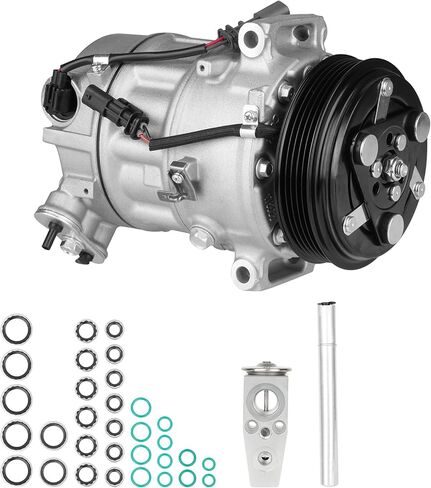 ILONPA New AC Air Conditioning Compressor with Clutch and Component Kit for Chevrolet Equinox 2013-2014 L4 2.4L, for GMC Terrain 2013 2014 2015 2.4L, (NOT for 3.6L), for KT 5186 in Kuwait