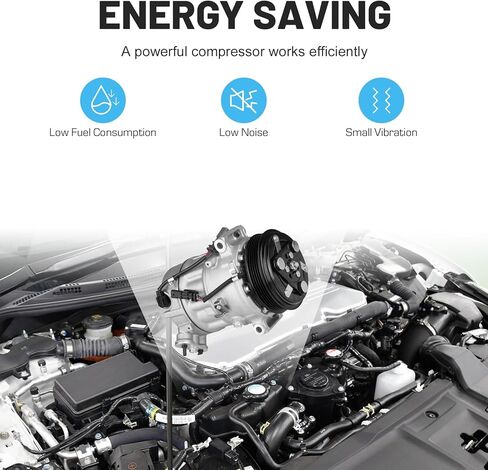 ILONPA New AC Air Conditioning Compressor with Clutch and Component Kit for Chevrolet Equinox 2013-2014 L4 2.4L, for GMC Terrain 2013 2014 2015 2.4L, (NOT for 3.6L), for KT 5186 in Kuwait