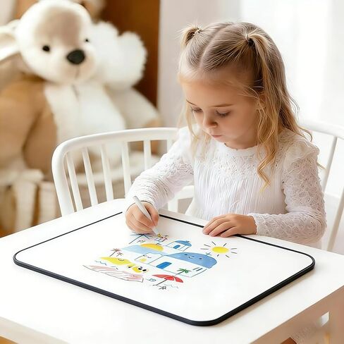 Small Dry Erase Board, 2 Pack A3 Double Sided 16"x12" Magnetic-Receptive Whiteboard for Magnets – Portable White Boards with 10 Pens & 2 Erasers for Home Office Classroom in Saudi Arabia