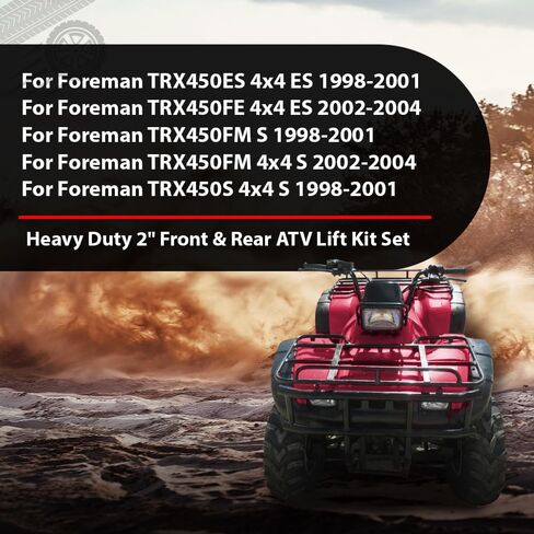 ANDPLAY 2" Front and Rear ATV Lift Kit Set Fit for Honda Foreman TRX450 TRX450ES TRX450FM TRX450S TRX450FE TRX450FM 4x4 1998-2004 in Saudi Arabia