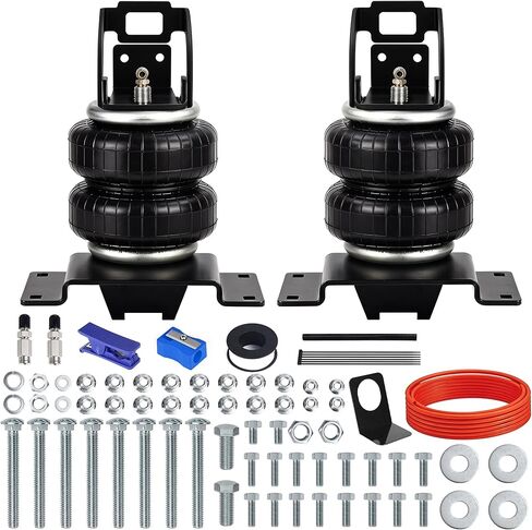 طقم تعليق أكياس الهواء الخلفية من Just-V لسيارة Toyota Tacoma Prerunner 2005-2023 2WD Tacoma 2WD/4WD، سعة 5000 رطل من قدرة تسوية الحمل، بديل لـ Firestone 2407 in Kuwait