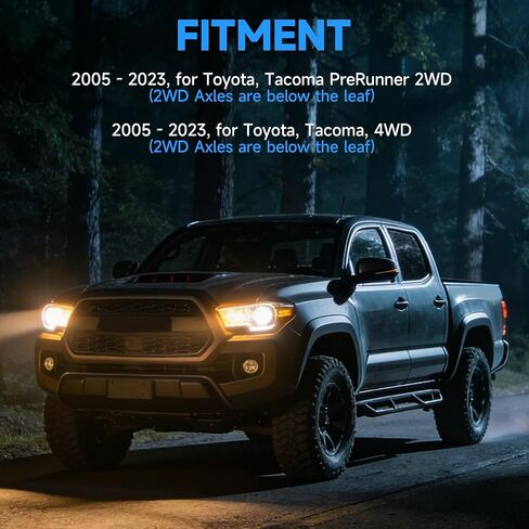 طقم تعليق أكياس الهواء الخلفية من Just-V لسيارة Toyota Tacoma Prerunner 2005-2023 2WD Tacoma 2WD/4WD، سعة 5000 رطل من قدرة تسوية الحمل، بديل لـ Firestone 2407 in Kuwait