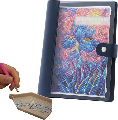 Party Ready DIY Diamond Art Journal Binder Book Cover Kit – Diamond Painting DIY Cover, Sparkling Rhinestone Mosaic Craft Project, Handmade Bling Journal for Adults & Teens in Saudi Arabia