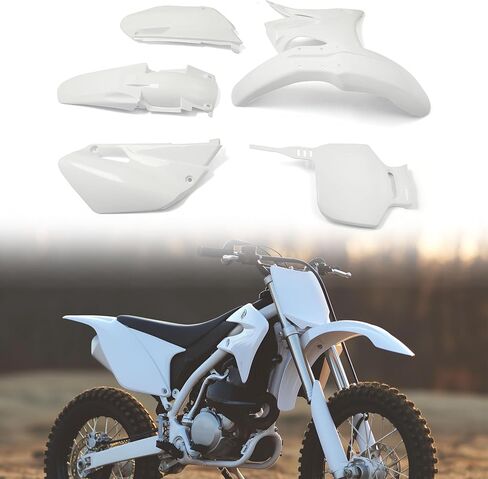 HECASA Plastic Fender Fairing Body Kit Compatible with 2002-2014 Yamaha YZ85 Dirt Pit Bike Motorcycle Parts Side Cover Body Work Replacement Set White in Kuwait