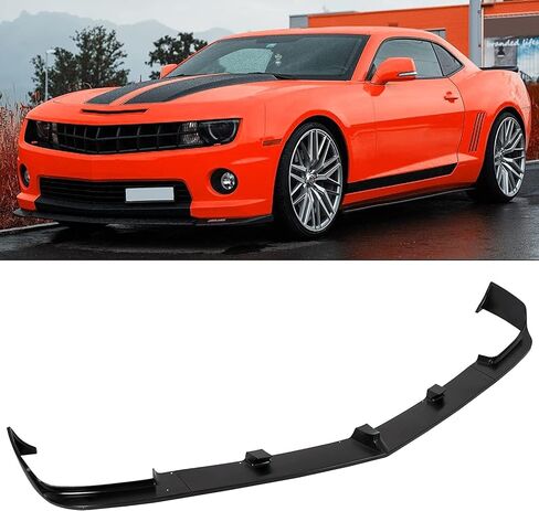 ECOTRIC Front Bumper Lip Spoiler Compatible with 2010-2013 Chevy Chevrolet Camaro V8 SS 3Pcs Street Style Lower Splitter Air Dam Diffuser Air Chin Body Kit Carbon Fiber Color in Kuwait