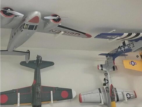 RC Airplane Hanger Ceiling Mount Wall Bracket for Hanging Medium Planes, Space Saving Display Storage Solution in Kuwait