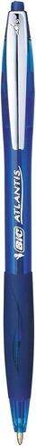 BIC Atlantis Ballpoint Pens, Retractable, Medium Point, Blue Ink, 4 Pack in Kuwait