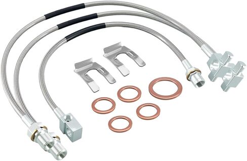 Stainless Steel Front and Rear Brake Lines Compatible with Chevy GMC C/K 15 20 25 Blazer 4"-6" Lift Replace 89340S 89335S 3PCS in Kuwait