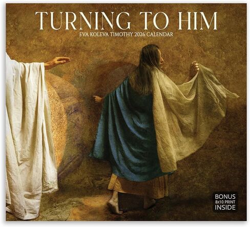 2026 Christian Wall Calendar – Turning to Him by Eva Koleva Timothy – Monthly Bible Verses & Fine Art Photography – 13.25x24" Calendar for Home or Office – Altus Fine Art in Saudi Arabia