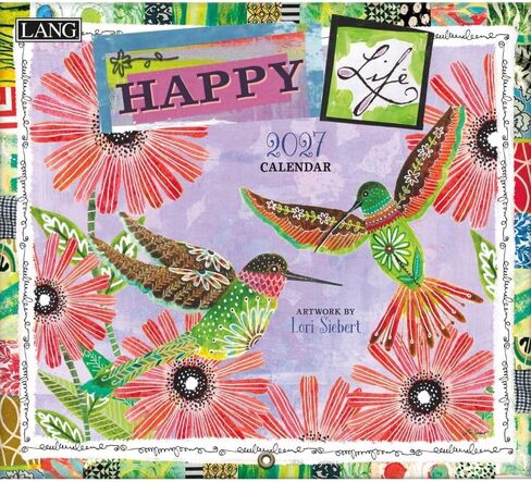 Happy Life 2027 Wall Calendar by Lori Siebert in Kuwait