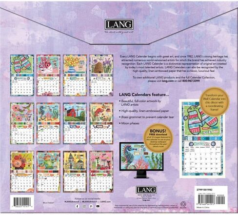 Happy Life 2027 Wall Calendar by Lori Siebert in Kuwait