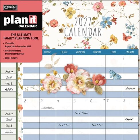 تقويم الحائط Watercolor Wonder 2027 Plan It من Lisa Audit in Kuwait