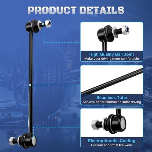 K750574 Front Stabilizer Sway Bar End Links Compatible with Toyota Sienna 2011 2012 2013 2014 2015 2016 2017 2018 2019 2020, Set of 2 in Kuwait