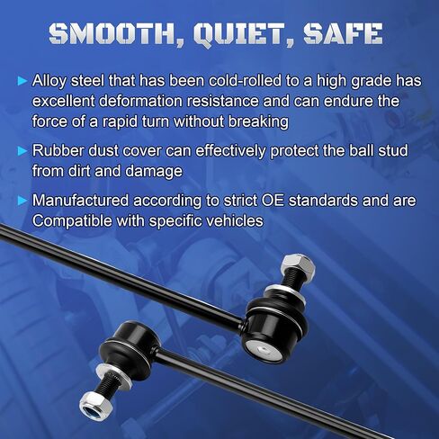K750574 Front Stabilizer Sway Bar End Links Compatible with Toyota Sienna 2011 2012 2013 2014 2015 2016 2017 2018 2019 2020, Set of 2 in Kuwait