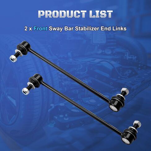 K750574 Front Stabilizer Sway Bar End Links Compatible with Toyota Sienna 2011 2012 2013 2014 2015 2016 2017 2018 2019 2020, Set of 2 in Kuwait