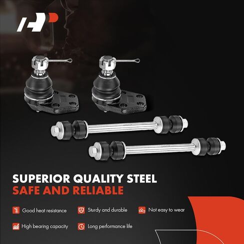 A-Premium Set of 10, Front Upper Lower Ball Joint, Sway Bar Link, Inner Outer Tie Rod End, Compatible with Dodge Ram 2500 2000-2002, Ram 3500 2000-2002, RWD Only in Kuwait