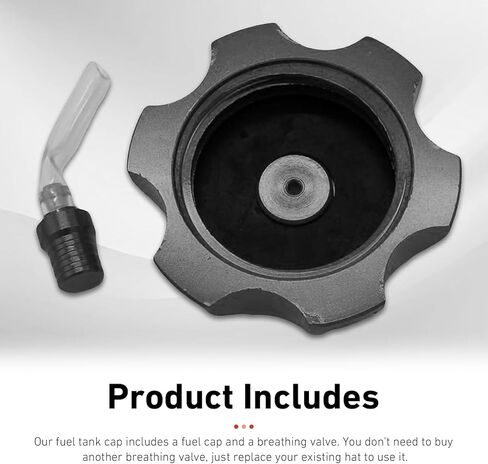Fuel Tank Cover Cap, Aluminum Alloy Dirt Bikes Fuel Tank Cap, Hexagonal Gas Cap with Vent Breathable Cap Oiler, Fit for 50cc 70cc 90cc 110cc 125cc 140cc 150cc 160cc Pit Dirt Motor Bike (Black) in Saudi Arabia