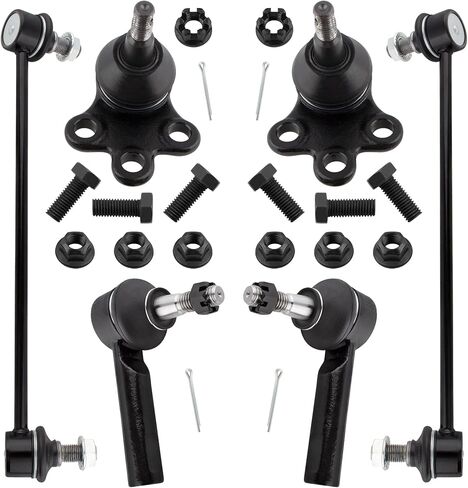 BOXI 2x Front Sway Bar Links + 2x Outer Tie Rods + 2x Lower Ball Joints Fit for Chevrolet Equinox 2005-2009 | for Pontiac Torrent 2006-2009 | for Saturn Vue 2002-2007 | K5331 K80460 K80461 ES800030 in Kuwait