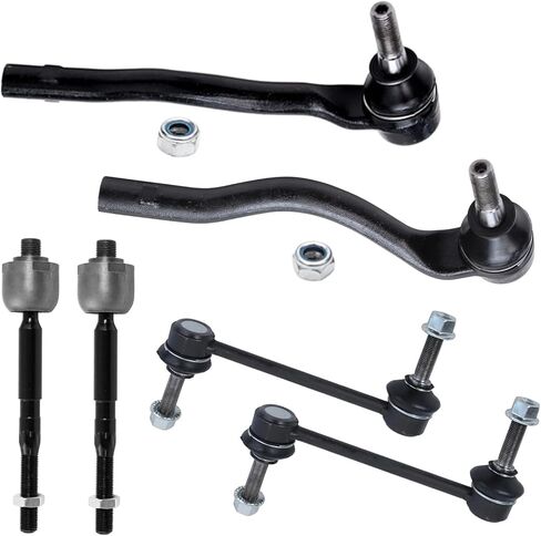 محور ديترويت - طقم تعليق أمامي مكون من 6 قطع لسيارة Mercedes-Benz ML350 GL450 ML320 ML500 GL550 GL350 GL320 ML550 ML450، ML63 AMG، 2 قضبان تأرجح 4 قضبان ربط خارجية داخلية in Kuwait