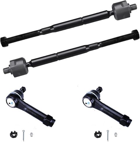 4 Pack Tie Rod End Kit for Jeep Compass 2007-2017, Patriot 2007-2017, 2pc ES800408 Outer Tie Rod End and 2pc EV80645 Inner Tie Rods for Dodge Caliber 2007-2012 in Saudi Arabia